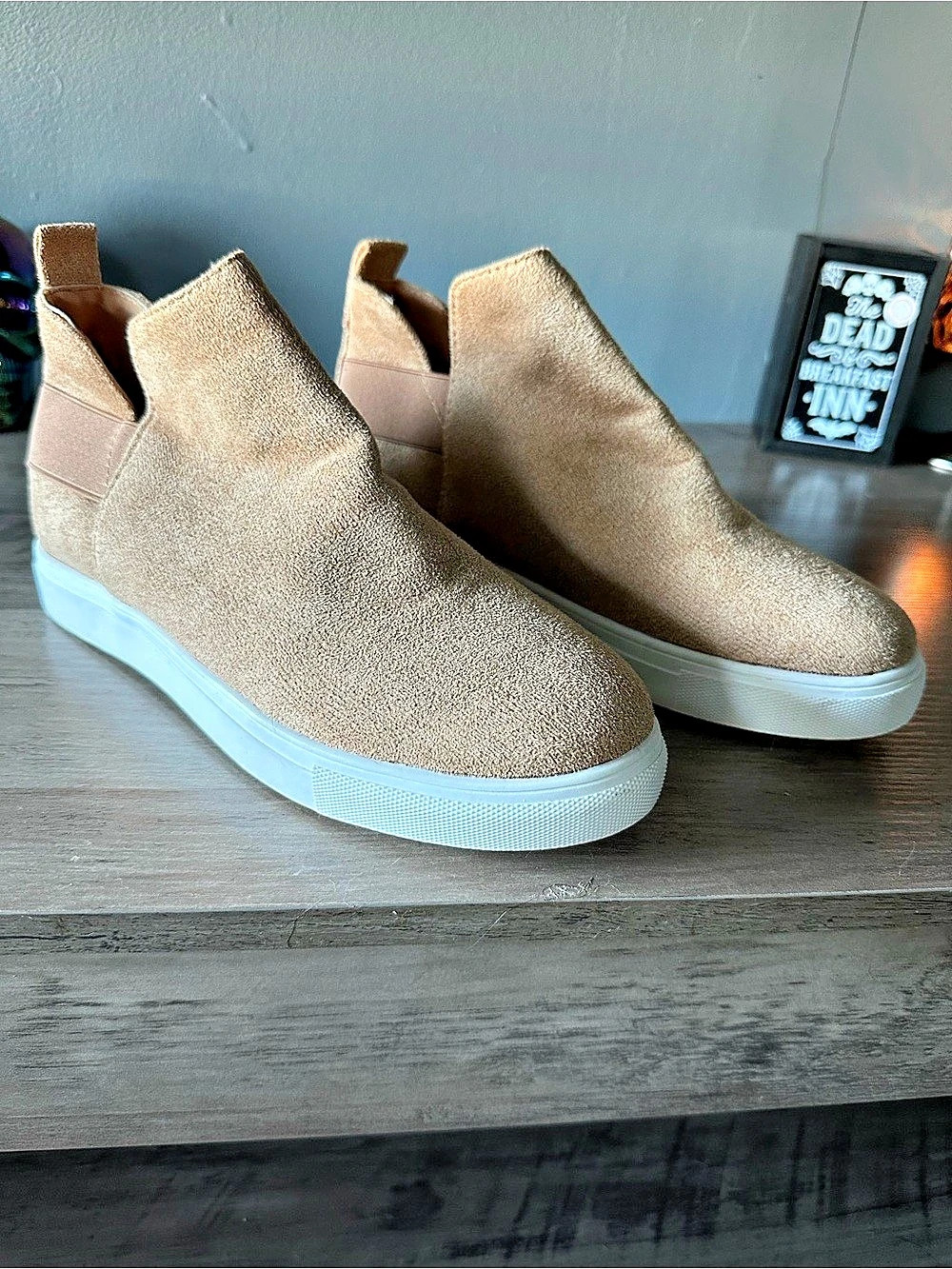 Brown Slip-On Sneakers Like New